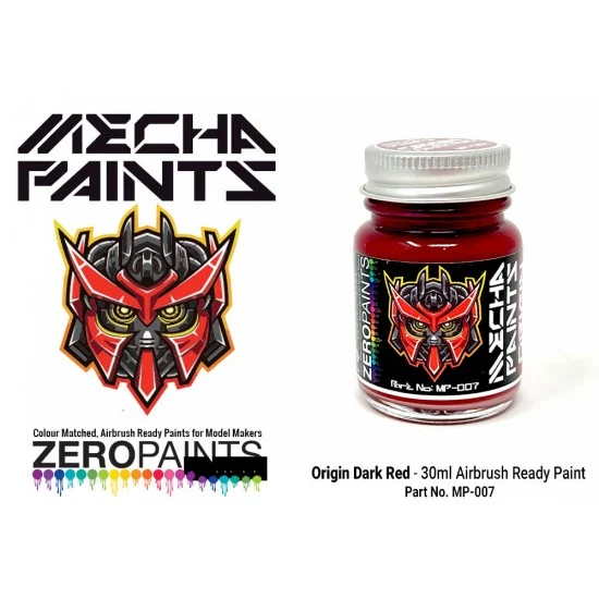 Zero Paints MP-007 Mecha Paint - Origin Dark Red (30ml, pre-thinned ready for Airbrushing)