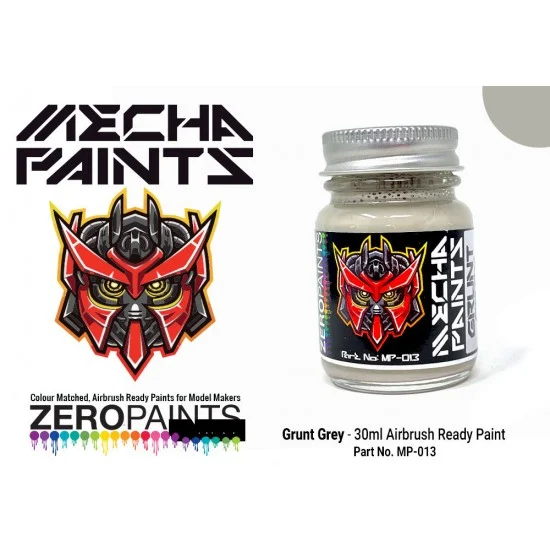 Zero Paints MP-013 Mecha Paint - Grunt Grey (30ml, pre-thinned ready for Airbrushing)