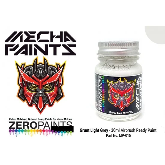 Zero Paints MP-015 Mecha Paint - Grunt Light Grey (30ml, pre-thinned ready for Airbrushing)