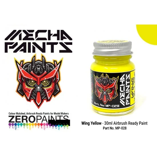 Zero Paints MP-028 Mecha Paint - Wing Yellow (30ml, pre-thinned ready for Airbrushing)