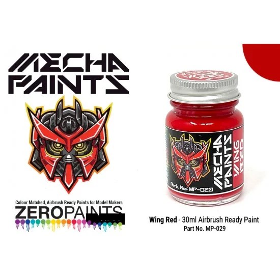 Zero Paints MP-029 Mecha Paint - Wing Red (30ml, pre-thinned ready for Airbrushing)