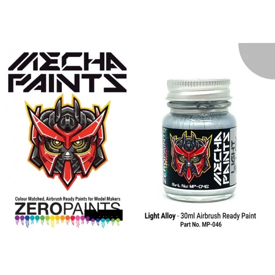 Zero Paints MP-046 Mecha Paint - Light Alloy (30ml, pre-thinned ready for Airbrushing)