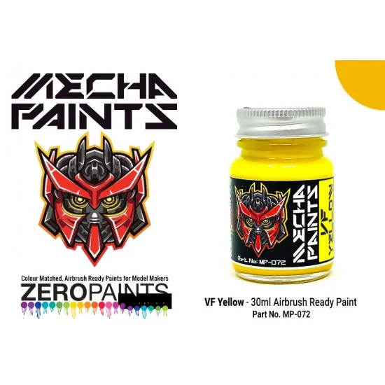 Zero Paints MP-072 Mecha Paint - VF Yellow (30ml, pre-thinned ready for Airbrushing)