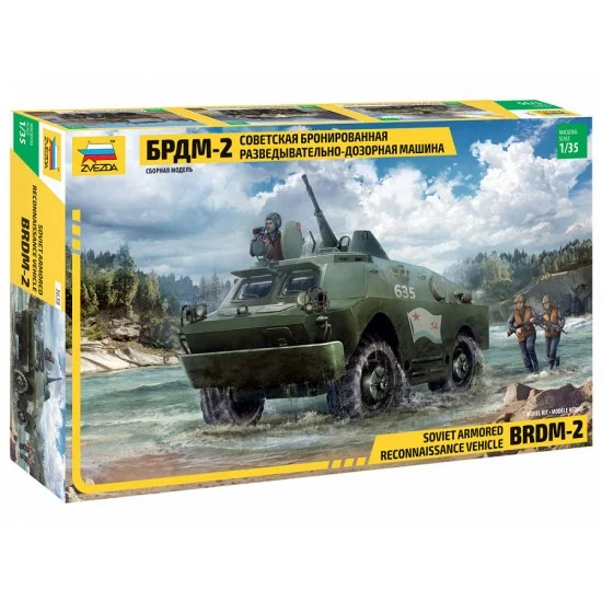Zvezda 3638 1/35 Soviet BRDM-2 Armored Reconnaissance Vehicle