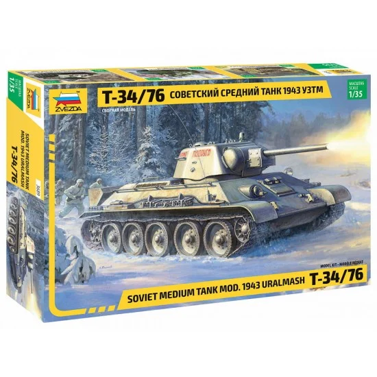 Zvezda 3689 1/35 T-34/76 mod.1943 Uralmash