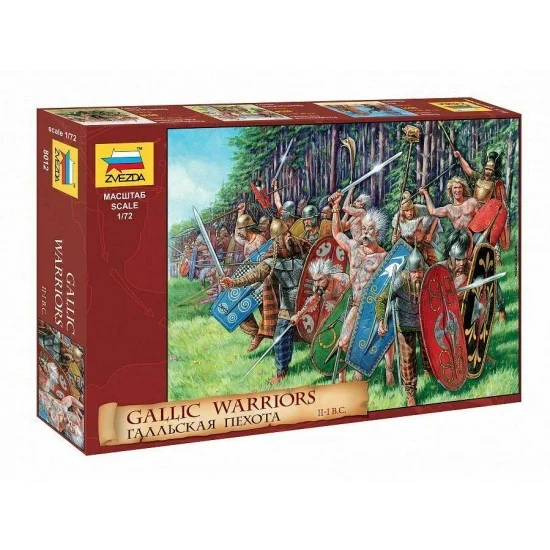 Zvezda 8012 1/72 Gaul Infantry 3rd century BC (40 soldiers) - Model Figures