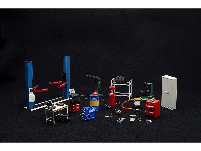 Garage Kit Set (Version 2) for 1/18 scale models by Autoart - Accessories