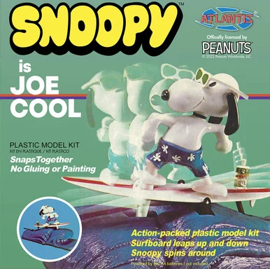 Snoopy Joe Cool Surfing Motorized Snap Kit - Atlantis Models - ATL
