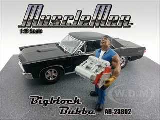 Musclemen Bigblock Bubba Figure for 1:18 Diecast Car Models by American Diorama - Accessories