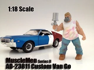 Musclemen "Custom Van Go" Figure For 1:18 Scale Models by American Diorama - Accessories