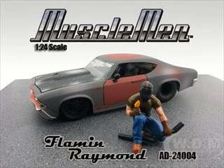 Musclemen Flamin Raymond Figure For 1:24 Diecast Model Cars by American Diorama - Accessories
