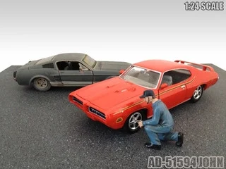 Mechanic John Figure For 1:24 Diecast Model Cars by American Diorama - Accessories