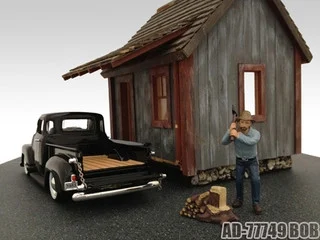 Logger Bob Figure For 1:24 Diecast Model Cars by American Diorama - Accessories