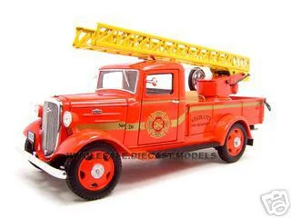 1935 Chevrolet Fire Truck Diecast Model 1/24 Diecast Truck by Unique Replicas - Chevrolet Models