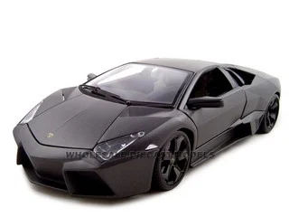 Lamborghini Reventon Dark Matt Gray 1/18 Diecast Model Car by Bburago - Lamborghini Models