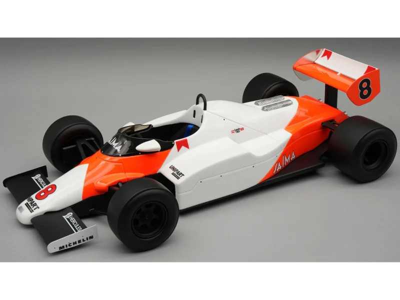 McLaren MP4/1C #8 Niki Lauda 2nd Place Formula One F1 "United States GP West" (1983) with Display Case "Mythos Series" Limited Edition to 40 pieces Worldwide 1/18 Model Car by Tecnomodel - Formula 1 Models
