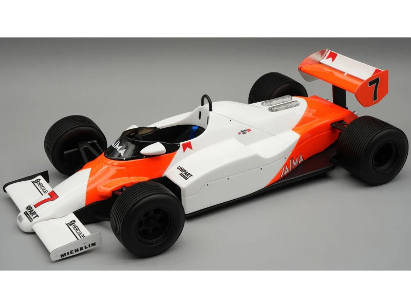 McLaren MP4/1C #7 John Watson Formula One F1 "Monaco GP" (1983) with Display Case "Mythos Series" Limited Edition to 25 pieces Worldwide 1/18 Model Car by Tecnomodel - Formula 1 Models