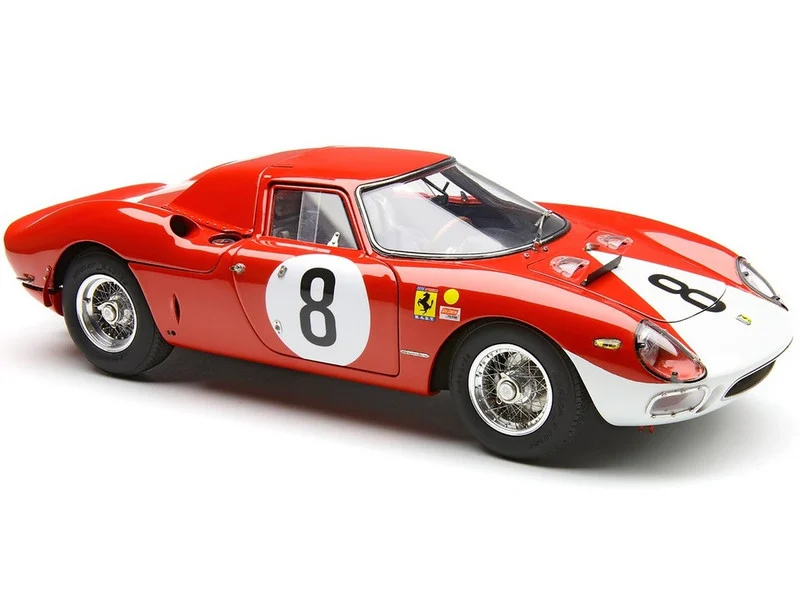 Ferrari 250 LM #8 John Surtees - Lorenzo Bandini "N.A.R.T." 2nd Place "12 Hours of Reims" (1964) Limited Edition to 1500 pieces Worldwide 1/18 Diecast Model Car by CMC