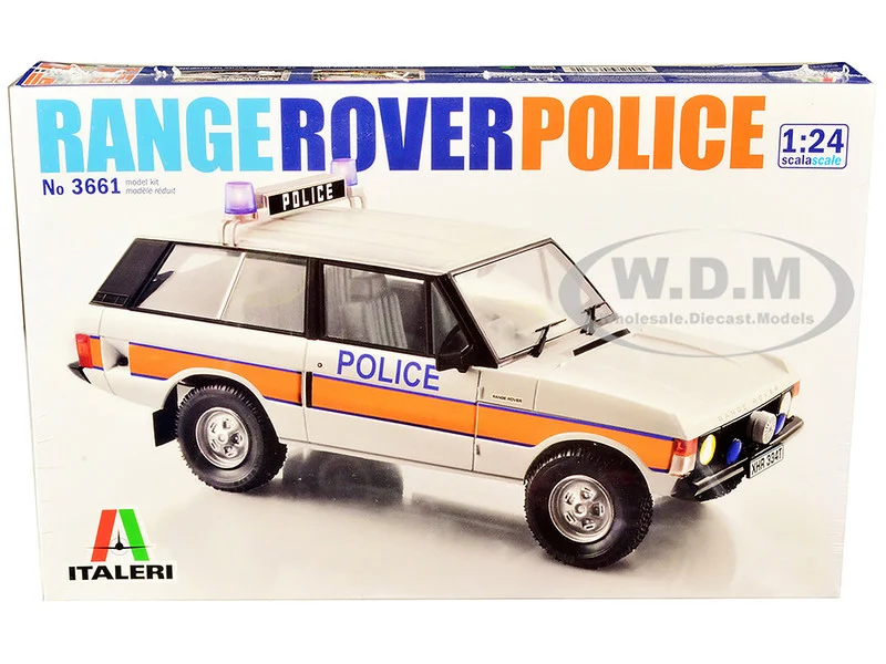 Skill 3 Model Kit Land Rover Range Rover Police 1/24 Scale Model by Italeri - Range/Land Rover Models