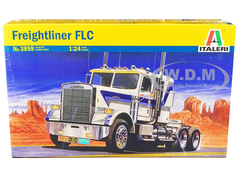 Skill 4 Model Kit Freightliner FLC Truck Tractor 1/24 Scale Model by Italeri - Freightliner Models