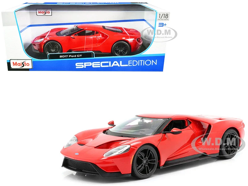 2017 Ford GT Red with Black Wheels "Special Edition" 1/18 Diecast Model Car by Maisto - Ford Models