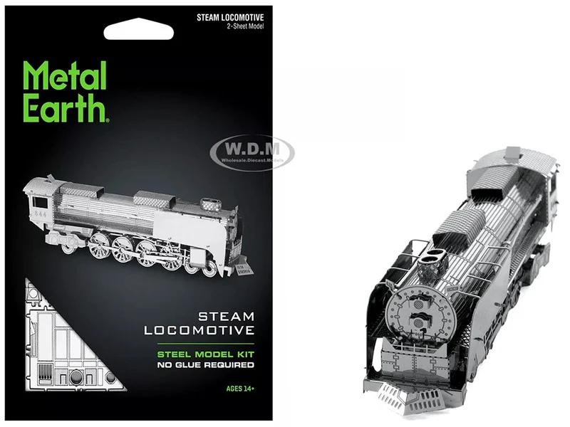 Model Kit Steam Locomotive #844 (Moderate Difficulty) Steel Model by Metal Earth - Other