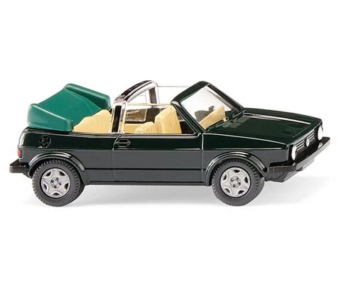 1979 Volkswagen Golf I Cabrio / Convertible in Dark Green - WIKING