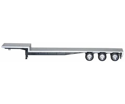 3-Axle Drop Deck 48 Trailer with Chrome Wheels