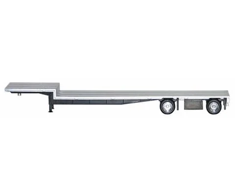 Spread-Axle Drop Deck 48 Trailer with Chrome Wheels
