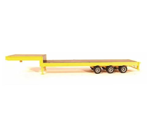 3-Axle Step Deck Equipment Trailer with Ramps