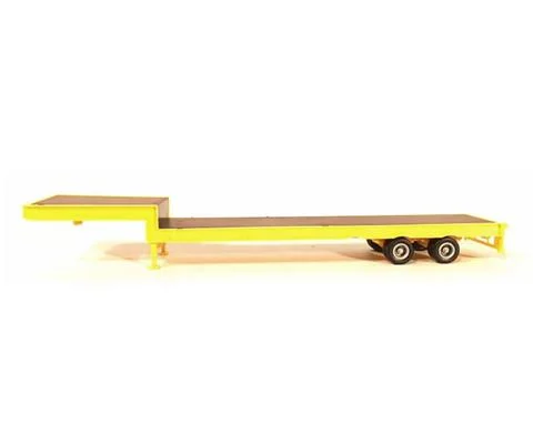 2-Axle Step Deck Equipment Trailer with Ramps