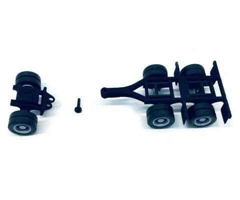 Lowboy Dual Axle Booster with Integrated Rear Axle with Fenders - 2 Sets