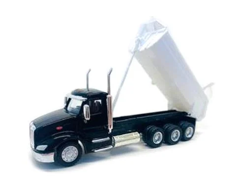 Peterbilt 579 Dump Truck in Black - PROMOTEX