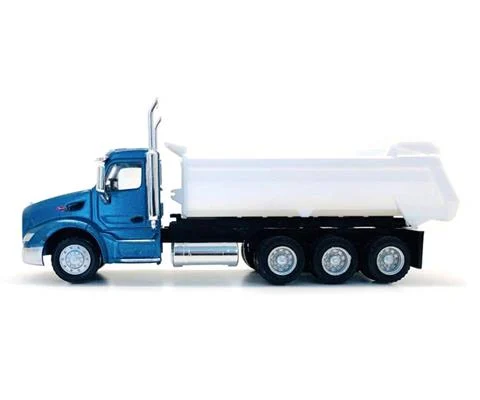 Peterbilt 579 Dump Truck in Blue - PROMOTEX
