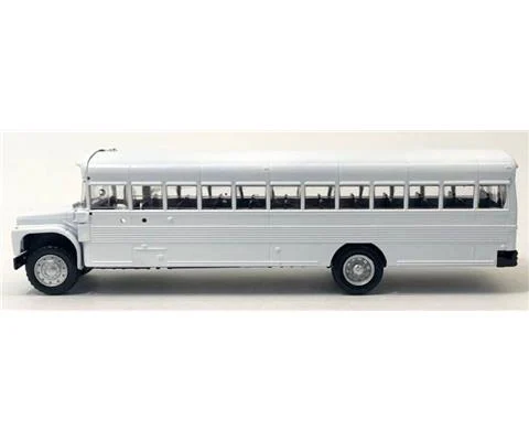 Transport Bus in White - No School Lights or Stop Sign