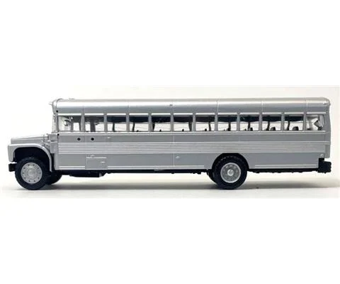 Transport Bus in Silver - No School Lights or Stop Sign