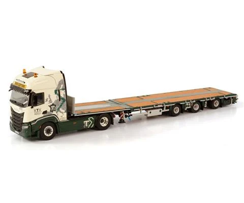 Transport KTX - Iveco S-Way High 4x2 with 3-Axle Flatbed Megatrailer