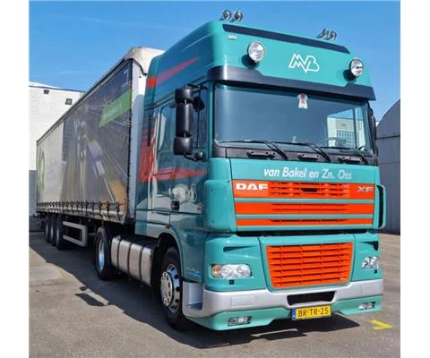 Van Bakel - DAF XF 95 Super Space Cab 4x2 with 3-Axle Curtainside Trailer
