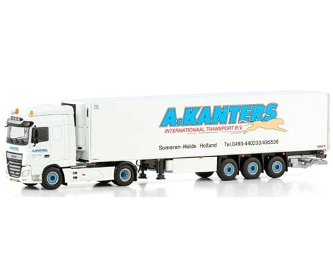 A Kanters Transport - DAF XF Space Cab MY2017 4x2 with 3-Axle Refrigerated Trailer