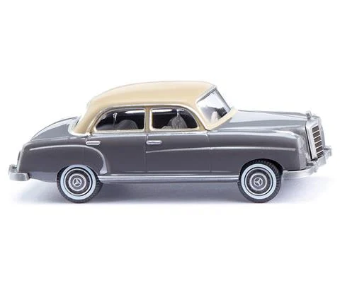1954-56 Mercedes-Benz 220 in Basalt Grey with Ivory Beige Top