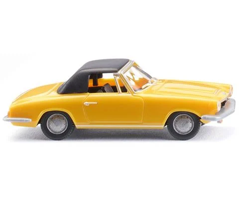 1967-68 BMW 1600 GT Convertible in Yellow with Black Top