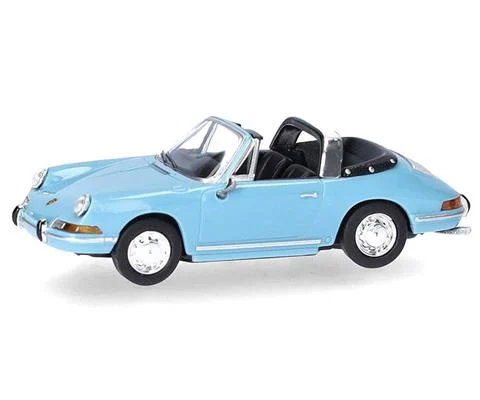 Porsche 911 Targa Convertible in Pastel Blue - HERPA