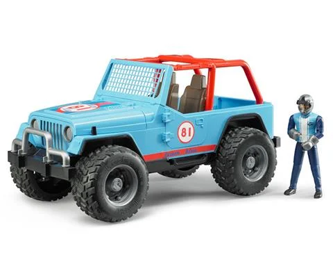 Jeep Cross Country Racer in Blue with Driver - BRUDER
