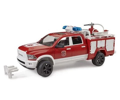RAM 2500 Fire Rescue Truck with Lights and Sounds Module - BRUDER