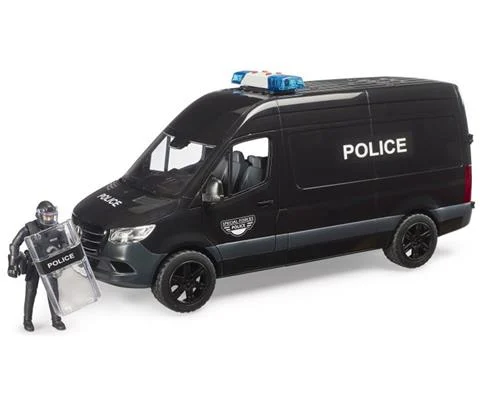 Police Special Forces - Mercedes Benz Sprinter with Police Figure
