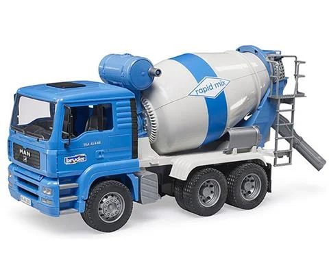MAN TGA Cement Mixer in Blue - BRUDER