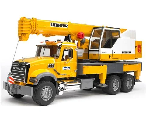 MACK Granite Liebherr crane truck - BRUDER