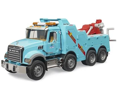 MACK Granite Heavy Tow Truck in Light Blue with Light and Sound - Pro Series