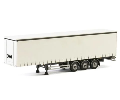 Curtainside 3-Axle Trailer in White