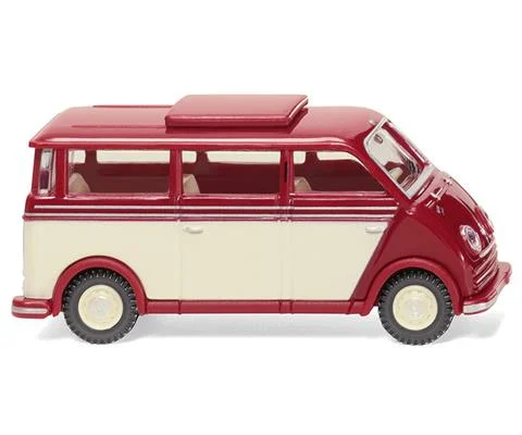 DKW Speed Box Van in Ruby Red and Ivory - WIKING